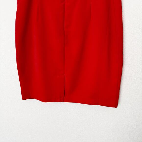 [Banana Republic] Red White Racing Stripe Pencil Skirt Work Career NWT Size 14 - Picture 6 of 10